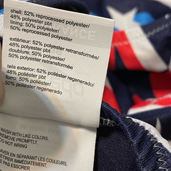 Speedo Red White and Blue Prolt Flyback One Piece Swimsuit Size 24 - Picture 13 of 14